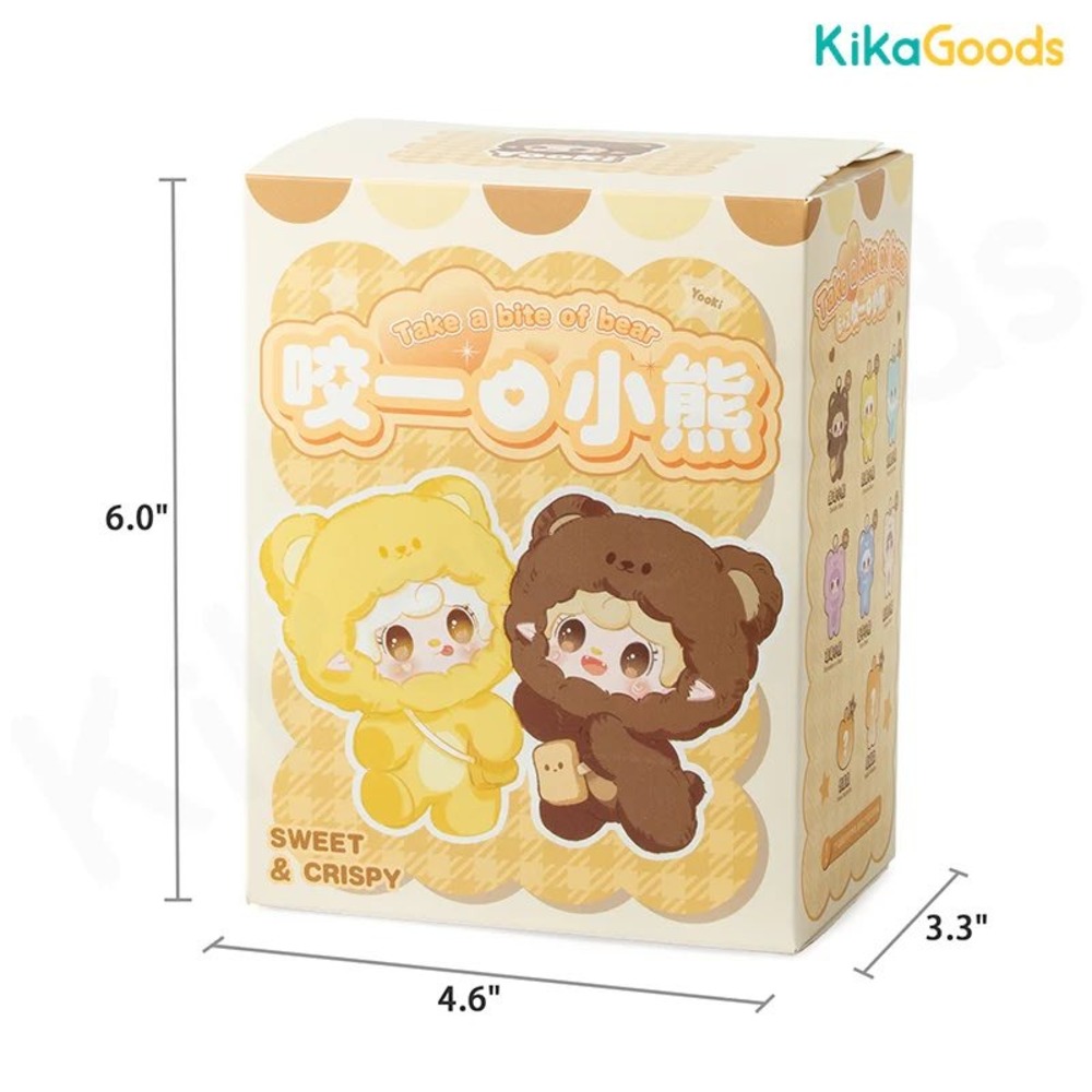 Yooki Take a Bite of Bear Sweet &Crispy Blind Box Plush Sealed Unopened Cute Toy